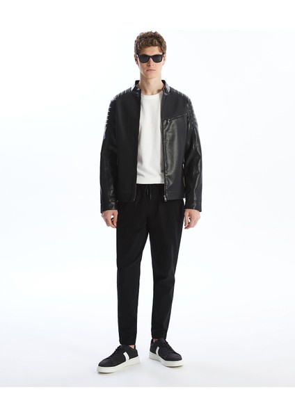 Yeni Sezon Slim Fit Erkek Deri Görünümlü Ceket fiyatları