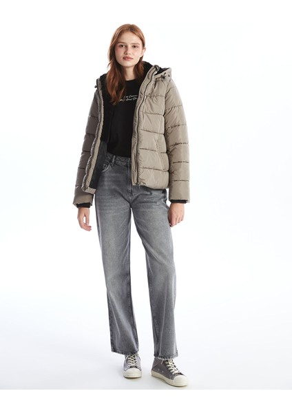 Yeni Sezon Kadın Kapüşonlu Düz Şişme Mont fiyatları