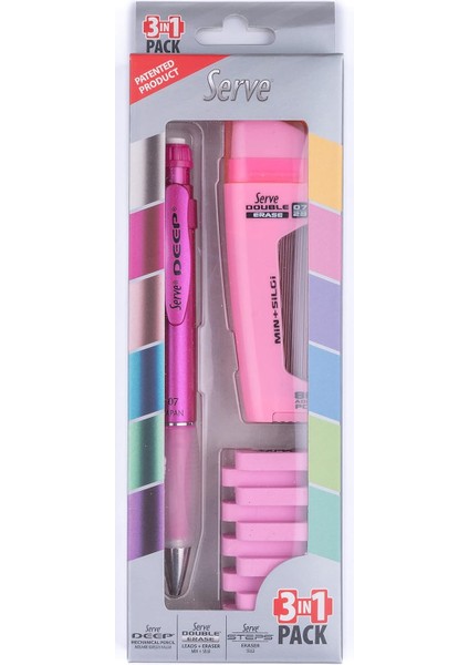 Deep M.pembe 07 & Dbl-Erase & Silgi S.pmb 3lu