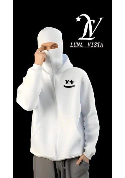 Erkek Maskeli Ninja Hırka 3 Iplik Oversize fiyatları