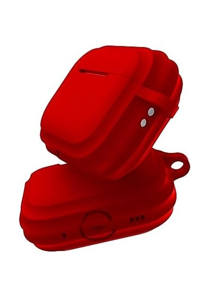 Labs 3 Uyumlu Rubber Silicone Kancalı Yumuşak Silikon Kılıf 3 Uyumlu Kulaklık Kılıfı (Kırmızı) fiyatları