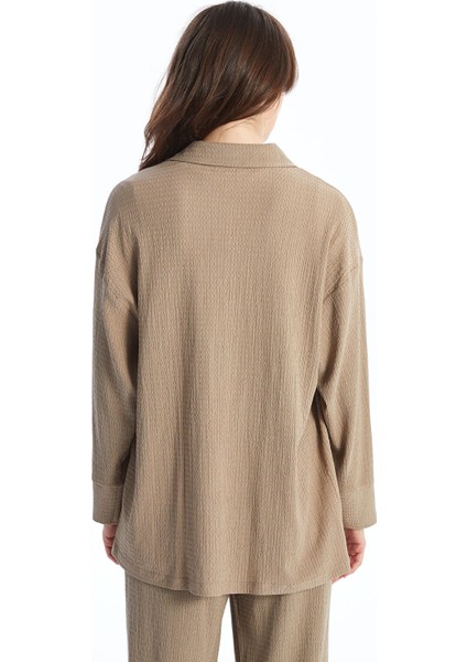 Yeni Sezon Dokulu Oversize Kadın Gömlek Tunik fırsatları