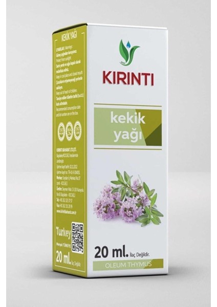 Kırıntı 2000 Kırıntı Kekik Yağı 20 ml