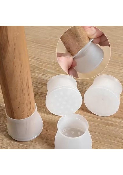 20'li Silikon Masa ve Ayağı – Kaydırmaz, Çizilmez, Yıkanabilir Mobilya Çorabı, Beyaz fiyatları