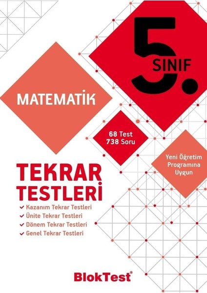 5.sınıf Matematik Tekrar Testleri