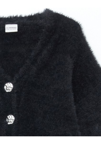 Yeni Sezon V Yaka Kız Çocuk Triko Hırka fırsatları