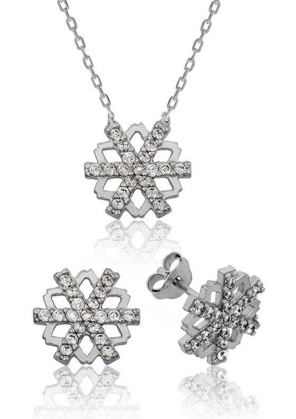 925 Ayar Gümüş Kar Tanesi Set ST1160100 (770770)
