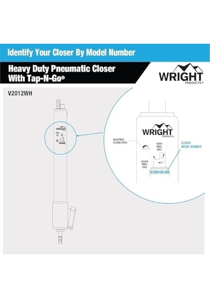 Heavy Duty Tap-N-Go Pnömatik Yakın, V2012WH fiyatları