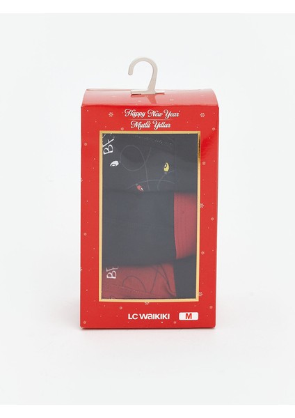 Yeni Sezon Standart Kalıp Yılbaşı Temalı Erkek Boxer 3'lü fiyatları