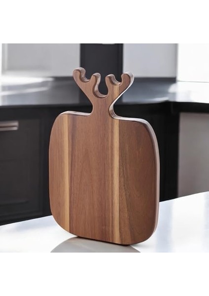 Geyik Boynuzu Akasya Kesme Tahtası Büyük Boy Antibakteriel Yıkanabilir Doğrama Tahtası Dikdörtgen, Yıkanabilir Akasya Kesme Tahtası (30 * 20 * 2cm) fiyatları