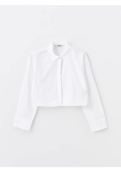 Yeni Sezon Düz Uzun Kollu Crop Kadın Gömlek indirimleri