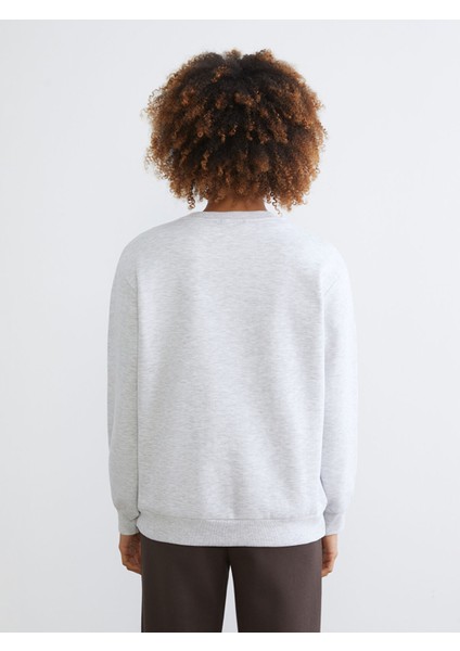 Yeni Sezon Ayı Teddy Baskılı Oversize Kadın Kalın Sweatshirt fırsatları