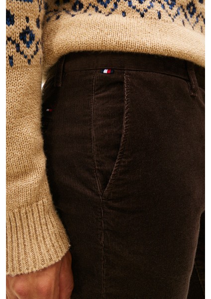 Pamuklu Regular Fit Normal Bel Kadife Pantolon Erkek Pantolon MW0MW40267 0hd modelleri