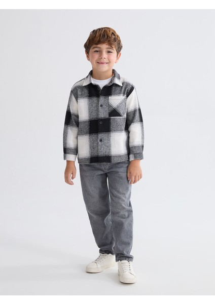 Yeni Sezon Ekose Desenli Erkek Çocuk Gömlek Ceket fiyatları