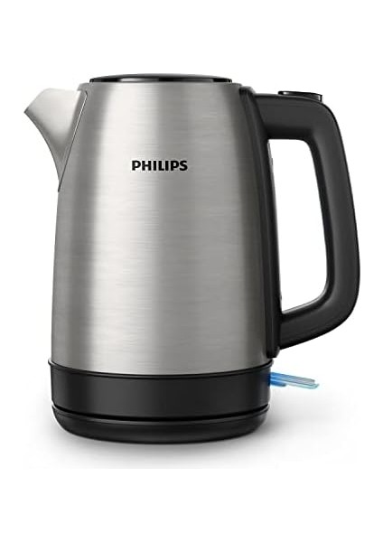 Daily Çelik Kettle 2200 W 1.7 Lt, Işıklı Gösterge, Yaylı Kapak, Hızlı Kaynatma Fonksiyonu, Metal, HD9350/90 fiyatları