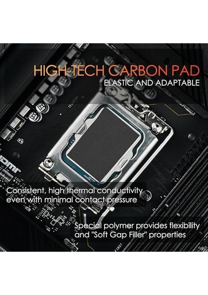 Thermal Grizzly Carbonaut - Carbon Termal Ped - Yapışmaz, Esnek ve Tekrar Kullanılabilir - Çok Yüksek Isı Iletkenliği - Elektrik Iletir! (32 × 32 × 0,2 Mm) fiyatları