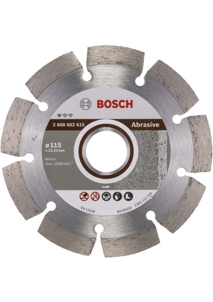 Abrasive Için Kesim Diski, 2608602615, 0 Watts, 0 Volts
