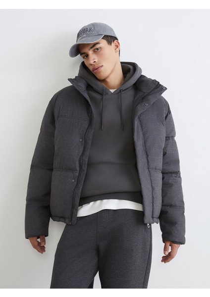 Yeni Sezon Dik Yaka Erkek Şişme Mont