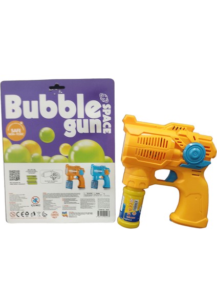 Bubble Gun Space-Otomatik Köpük Tabancası 8 Delikli Sesli Model Pilli Işıklı Köpük Tabancası