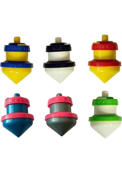 Dönen Topaç 20'li Paket - Basmalı Dönen Topaç - Plastik Otomatik Dönen Topaç