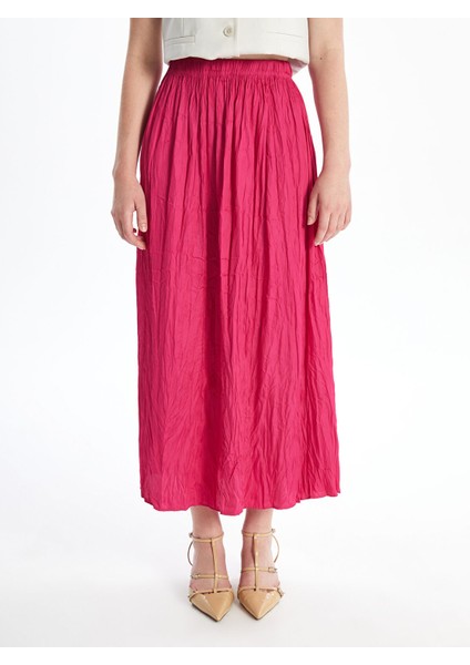 Yeni Sezon Beli Lastikli Saten Kadın Etek fiyatları