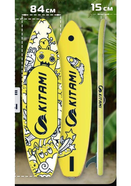 Şişme Sup Board/stand Up Paddle Board 335X84X15 cm Sarı fırsatları