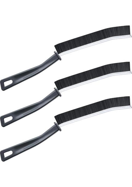 3 Adet Çatlak Boşluğu Temizleme Fırçaları, Elde Tutulan Oluk Boşluğu Temizleme Fırçaları Küçük Alanlar Uzun Saplı, Yüksek Saplı, Sert Kıl, Temizlemesi, Boşluk Temizleme Fırçaları