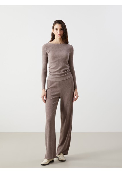 Yeni Sezon Bisiklet Yaka Dokulu Kadın Bluz fiyatları