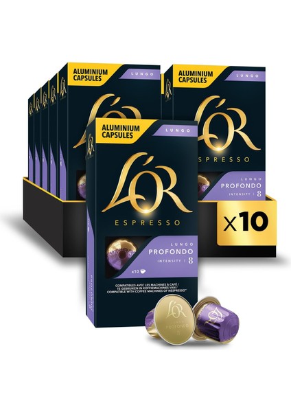 Espresso 08 Lungo Profondo x 10 Paket