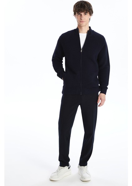 Yeni Sezon Standart Kalıp Dik Yaka Erkek Triko Hırka modelleri