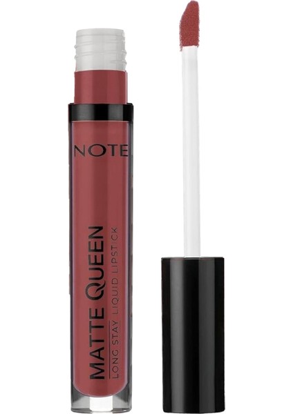 Note Matte Queen Lipstick 22 Etheral Taupe Kalıcı Likit Ruj, Kahverengi