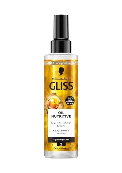 Gliss Oil Nutritive Sıvı Saç Bakım Kremi 200 ml modelleri