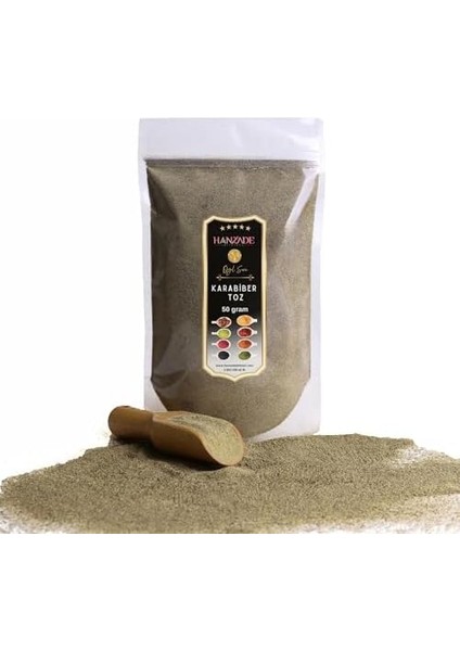 Hanzade Bitkisel Karabiber Toz 500 gr Öğütülmüş Taze Çekim
