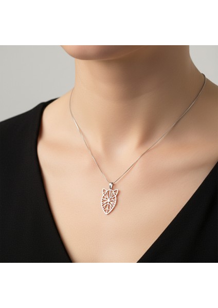 925 Ayar gümüş kolye leopar SM2384 modelleri