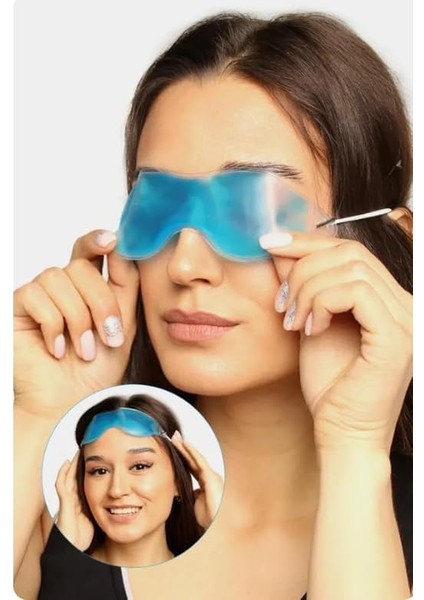 Aee® 2 Adet Soğuk Jel Göz Bandı – Migren, Baş Ağrısı, Şişlik ve Morarma Için Etkili Soğuk Terapi Göz Dinlendirici Ağrı Giderici