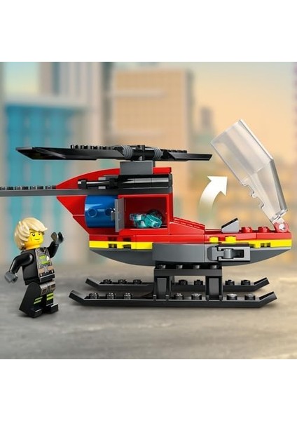 City Itfaiye Kurtarma 60411-5 Yaş ve Üzeri Çocuklar Için Pilot Minifigürü Içeren Yaratıcı Oyuncak Yapım Seti (85 Parça) fiyatları