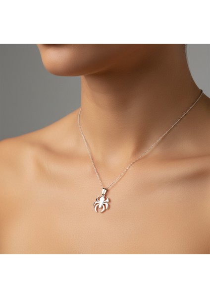 925 Ayar gümüş kolye örümcek SM2046 modelleri