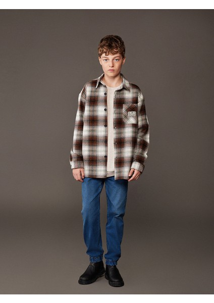 Yeni Sezon Uzun Kollu Ekose Erkek Çocuk Gömlek fiyatları