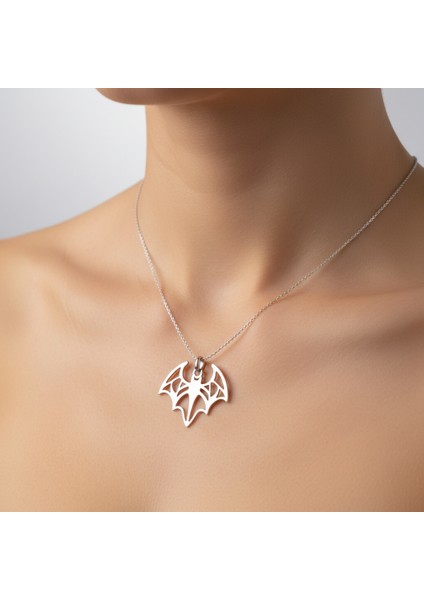 925 Ayar gümüş kolye yarasa SM2129 modelleri