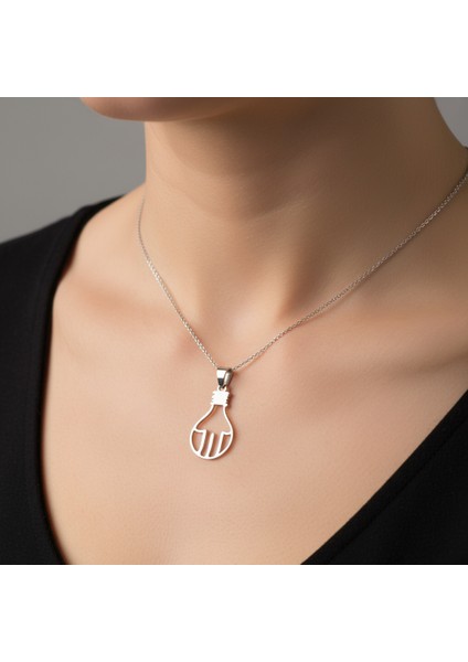 925 Ayar gümüş kolye ampul SM1635 modelleri