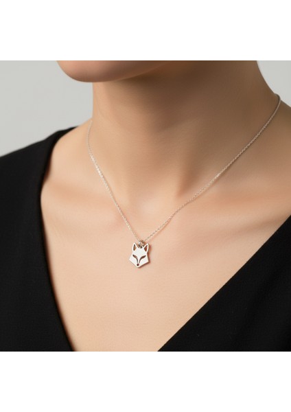 925 Ayar gümüş kolye tilki SM1970 modelleri