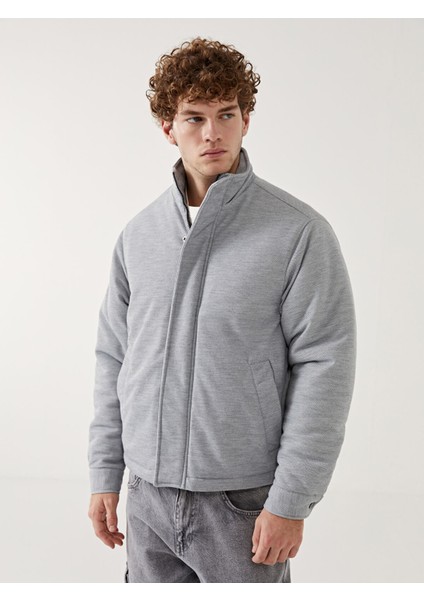 Yeni Sezon Rahat Kalıp Dik Yaka Erkek Mont