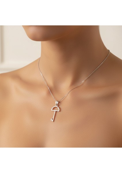 925 Ayar gümüş kolye anahtar SM1378 modelleri