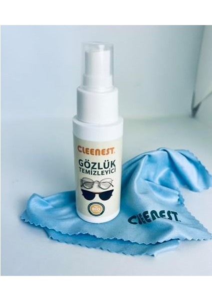 Gözlük ve Ekran Temizleme Seti, 50 ml Solüsyon ve 15X18 cm Mikrofiber Bez ile Birlikte modelleri