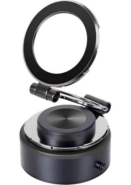 Vakumlu Araç Içi Telefon Tutucu Torpido Üstü Araç Gögse Vakum Sayesinde Çok Güçlü Manyetik Tutucu Telefon Elektronik Vakum Çekici Premium (Siyah)