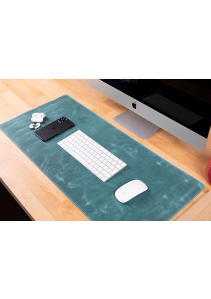 Deri Masa Matı 80*37CM G21 Yeşil