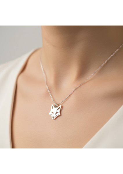925 Ayar gümüş kolye tilki SM1962 modelleri