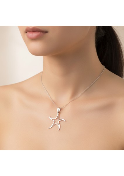 925 Ayar gümüş kolye denizyıldızı SM1953 modelleri