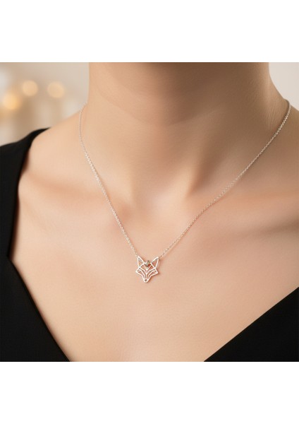 925 Ayar gümüş kolye tilki SM1958 modelleri