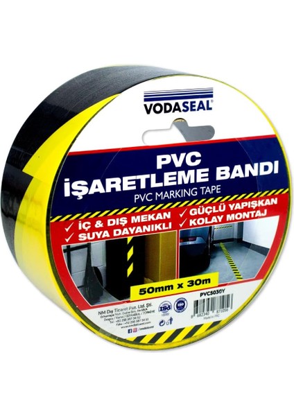 Pvc Işaretleme Bandı 50MM x 30M